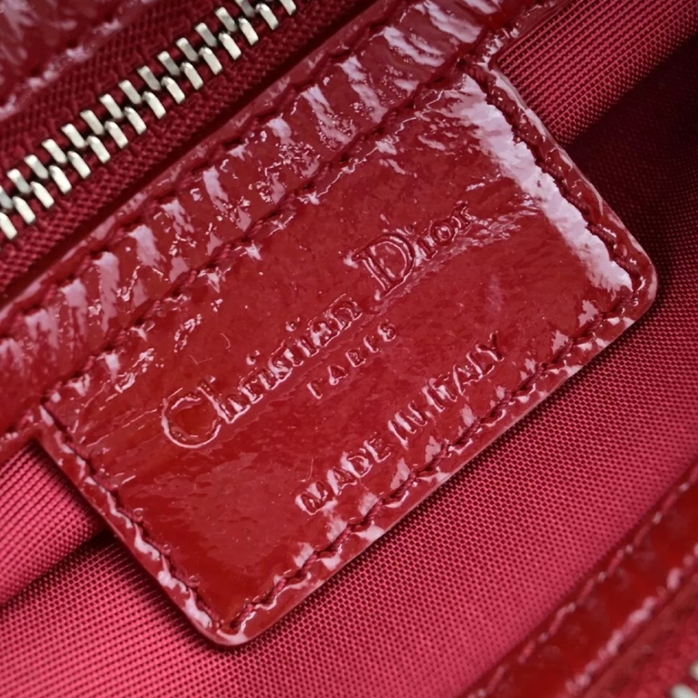 Dior Red Quilted Shoulder Bag - Picture 11 of 13